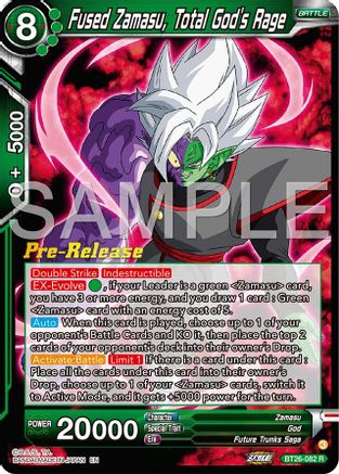 Fused Zamasu, Total God's Rage (BT26-082) - Ultimate Advent PreRelease Cards