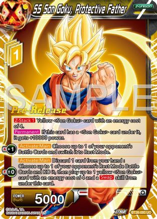 SS Son Goku, Protective Father (BT26-093) - Ultimate Advent PreRelease Cards