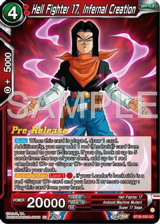 Hell Fighter 17, Infernal Creation (BT26-020) - Ultimate Advent PreRelease Cards