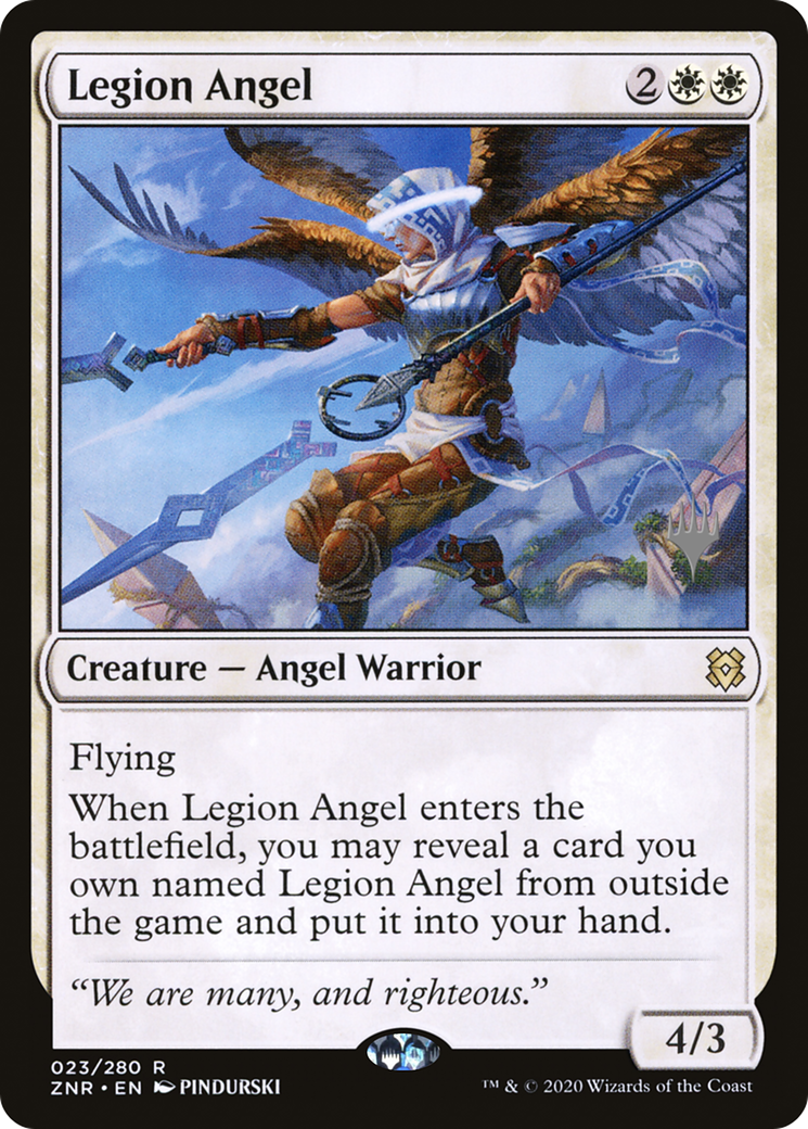 Legion Angel (PPZNR-023) - Zendikar Rising Promos