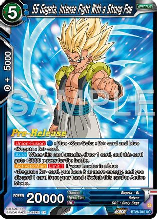 SS Gogeta, Intense Fight With a Strong Foe (BT26-046) - Ultimate Advent PreRelease Cards
