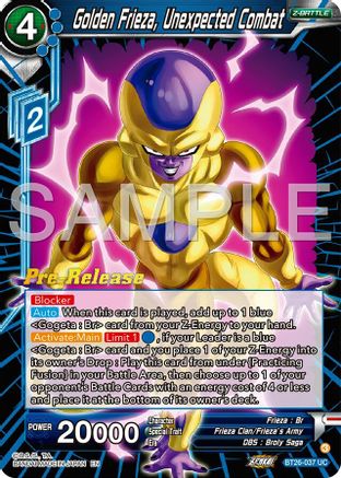 Golden Frieza, Unexpected Combat (BT26-037) - Ultimate Advent PreRelease Cards