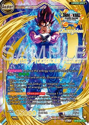 Son Goku & Vegeta // Vegito, Prodigious Fusion (Champion) (BT26-060) - Tournament Promotion Cards Foil