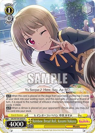 Rainbow Bread Roll, Kasumi Nakasu (SIN/W109-E003 R) - Love Live! School idol festival 2 MIRACLE LIVE!