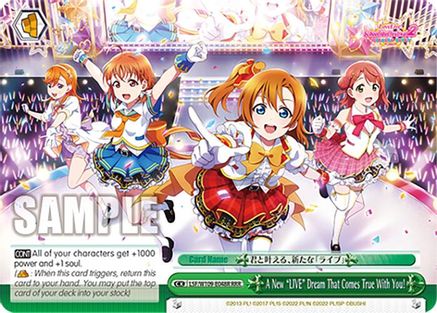 A New "LIVE" Dream That Comes True With You! (RRR) (LSF/W109-E048R RRR) - Love Live! School idol festival 2 MIRACLE LIVE!