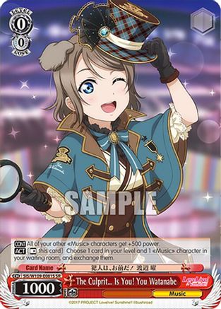The Culprit Is You! You Watanabe (SR) (SIS/W109-E081S SR) - Love Live! School idol festival 2 MIRACLE LIVE!