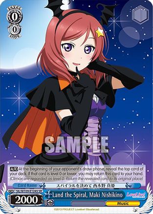 Land the Spiral, Maki Nishikino (SR) (SIL/W109-E124S SR) - Love Live! School idol festival 2 MIRACLE LIVE!