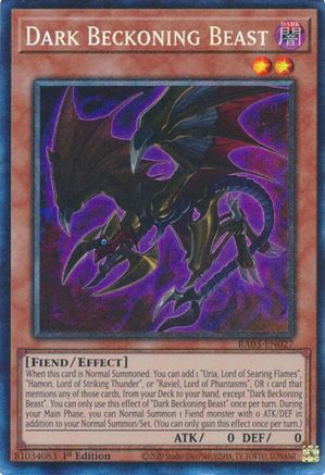 Dark Beckoning Beast (PCR) (RA03-EN027) - Quarter Century Bonanza 1st Edition