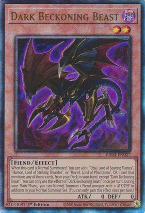 Dark Beckoning Beast (PUR) (RA03-EN027) - Quarter Century Bonanza 1st Edition