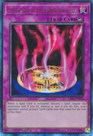 Cursed Seal of the Forbidden Spell (PUR) (RA03-EN076) - Quarter Century Bonanza 1st Edition