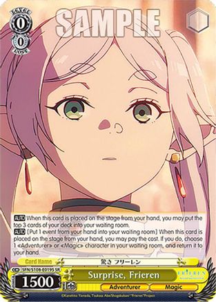 Surprise, Frieren (SR) (SFN/S108-E019S SR) - Frieren: Beyond Journey’s End
