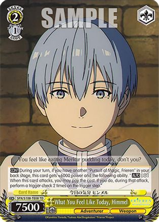 What You Feel Like Today, Himmel (SFN/S108-TE08 TD) - Frieren: Beyond Journey’s End
