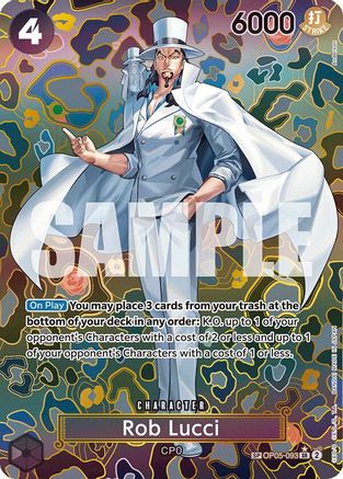 Rob Lucci (SP) (OP05-093) - Emperors in the New World Foil