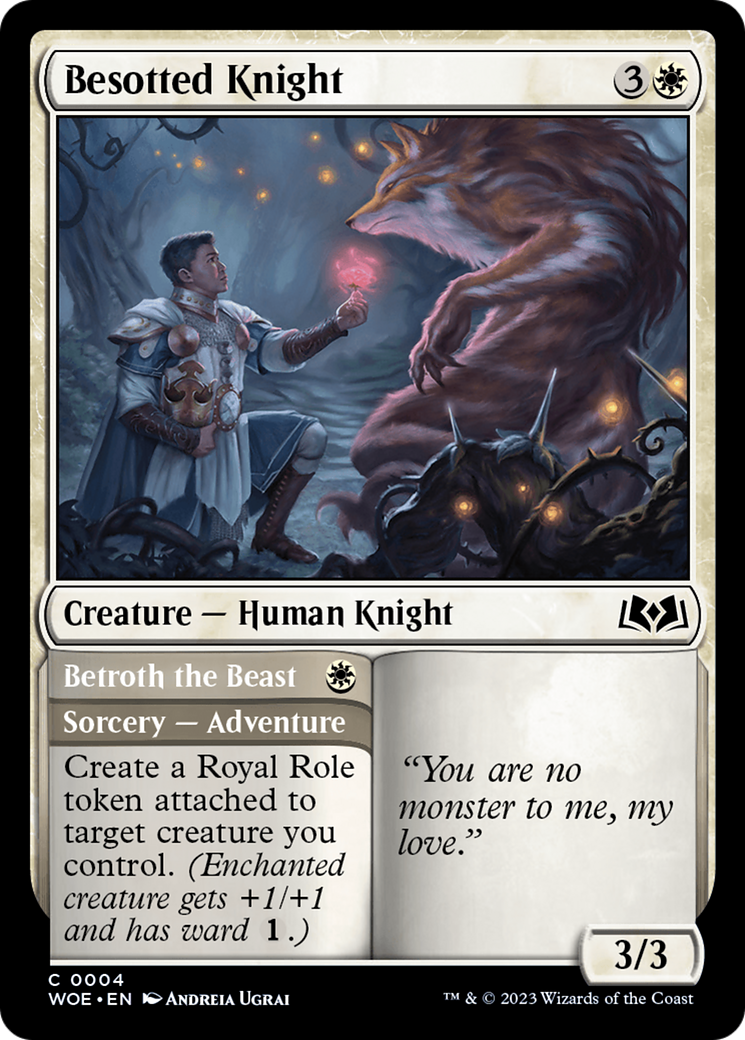 Besotted Knight (WOE-004) - Wilds of Eldraine
