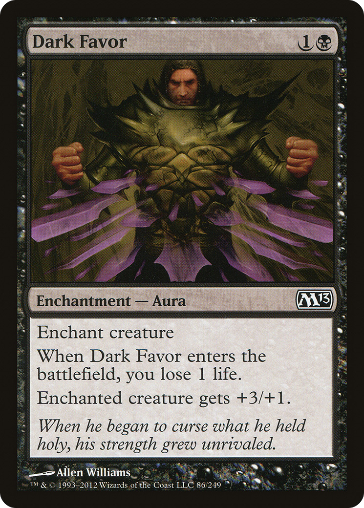 Dark Favor (M13-086) - Magic 2013 Foil