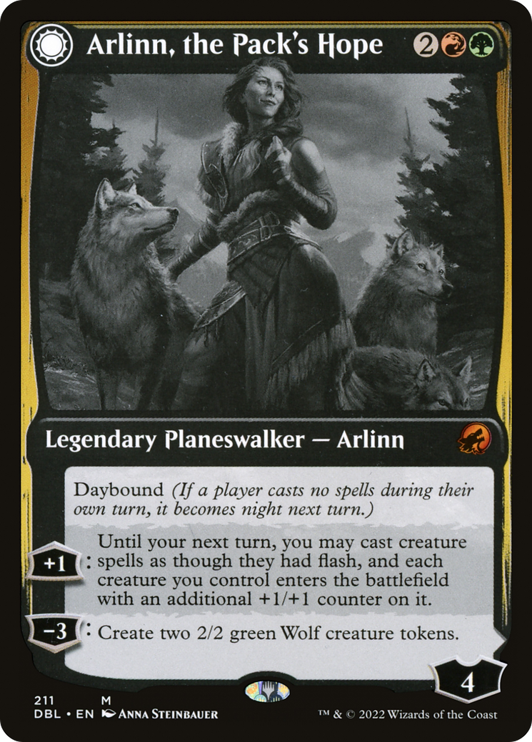 Arlinn, the Pack's Hope (DBL-211) - Innistrad: Double Feature: (Double Faced Transform) Foil