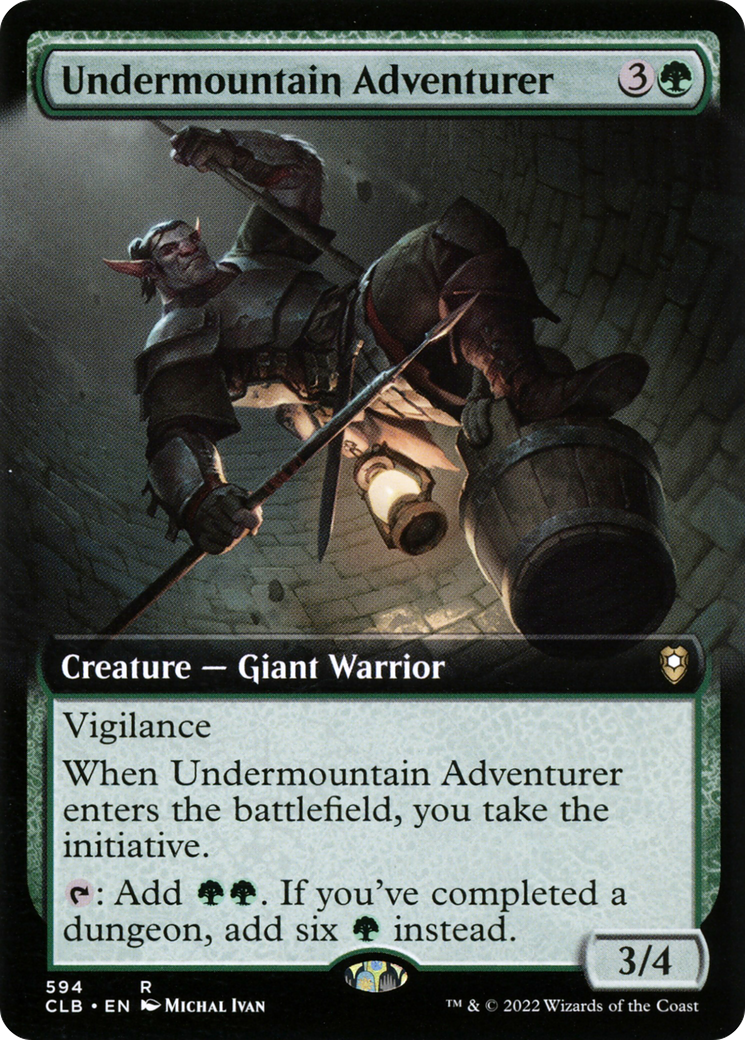 Undermountain Adventurer (Extended Art) (CLB-594) - Commander Legends: Battle for Baldur's Gate: (Extended Art)