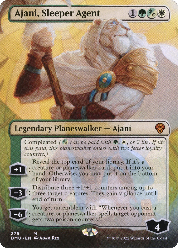 Ajani, Sleeper Agent (375) (DMU-375) - Dominaria United (Borderless) Foil