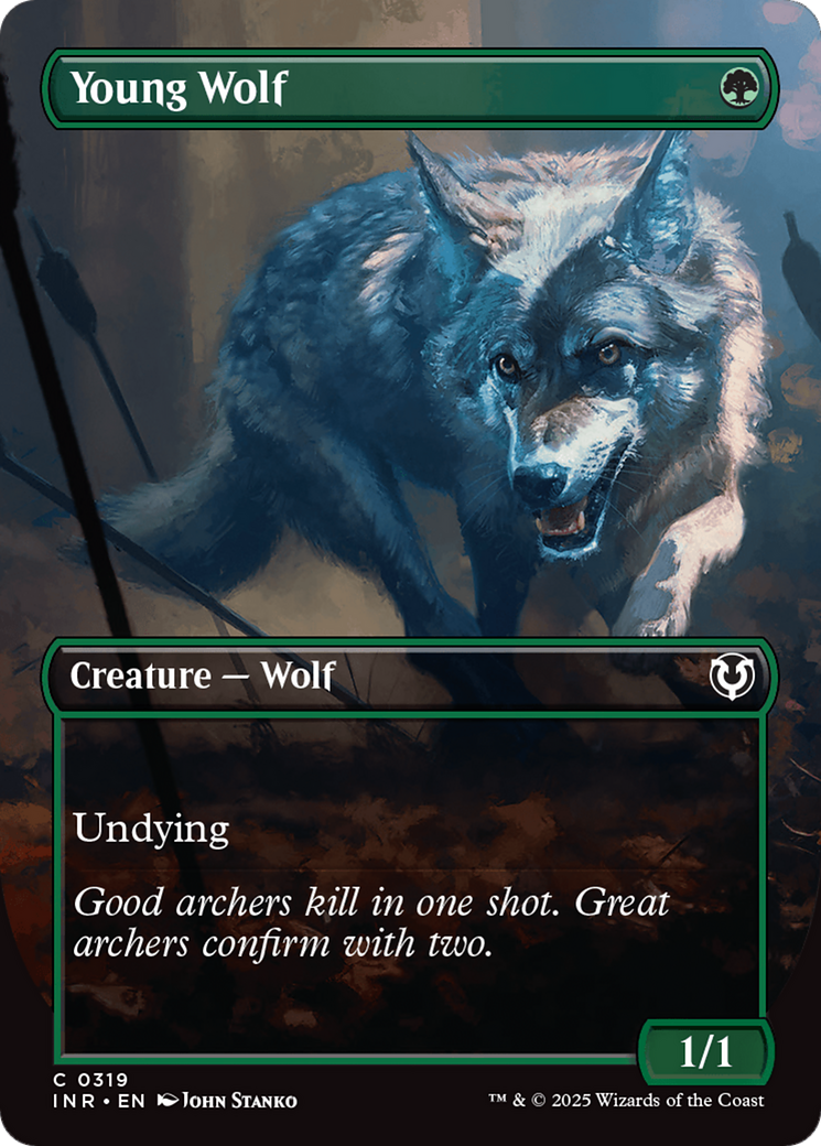 Young Wolf (INR-319) - Innistrad Remastered (Borderless) Foil