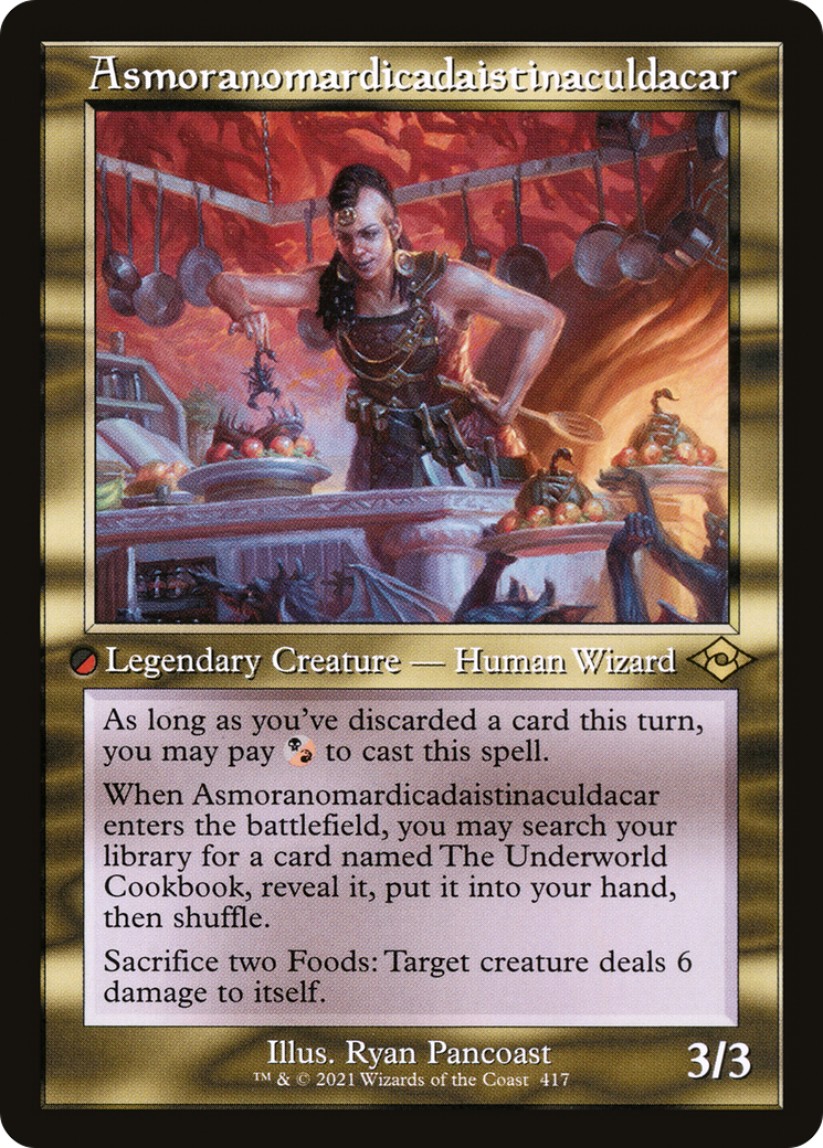 Asmoranomardicadaistinaculdacar (Retro Frame) (MH2-417) - Modern Horizons 2 Foil