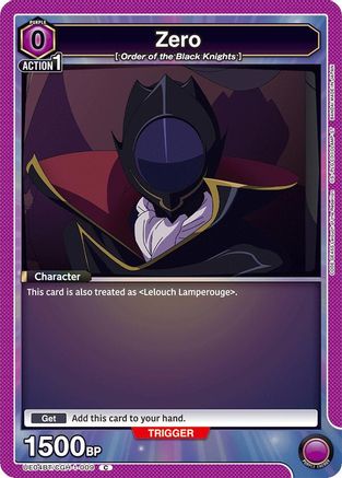 Zero (UE04BT/CGH-1-009) - UE04BT CODE GEASS Lelouch of the Rebellion