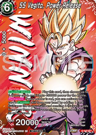 SS Vegito, Power Release (Winner) (P-643) - Tournament Promotion Cards Foil