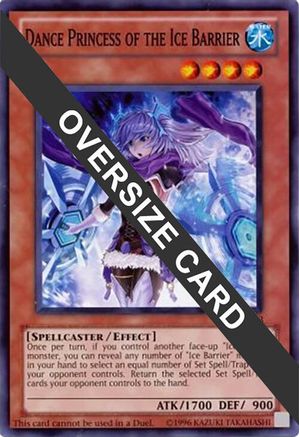 Dance Princess of the Ice Barrier (Oversized) (STBL-EN033) - Miscellaneous Promotional Cards 1st Edition