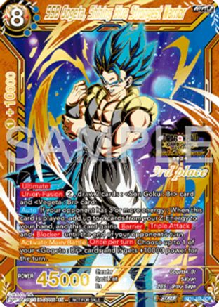 SSB Gogeta, Shining Blue Strongest Warrior (3rd Place) (BT26-138) - Tournament Promotion Cards Foil