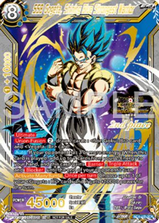 SSB Gogeta, Shining Blue Strongest Warrior (2nd Place) (BT26-138) - Tournament Promotion Cards Foil