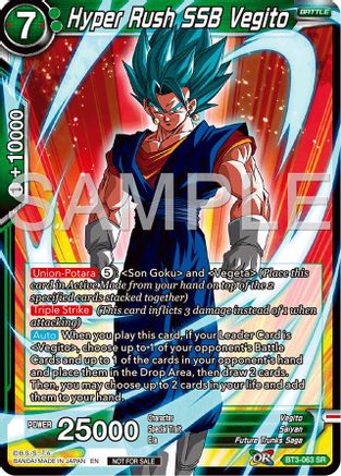 Hyper Rush SSB Vegito (Championship 2024 Finals Pack) (BT3-063) - Tournament Promotion Cards Foil