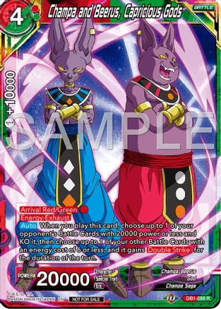 Champa and Beerus, Capricious Gods (Championship 2024 Finals Pack) (DB1-088) - Tournament Promotion Cards Foil