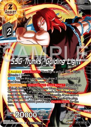 SSG Trunks, Guiding Light (Championship 2024 Finals Zenkai Pack) (BT21-133) - Tournament Promotion Cards Foil