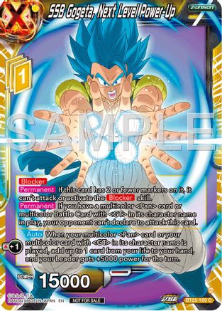 SSB Gogeta, Next Level Power-Up (Championship 2024 Finals Zenkai Pack) (BT25-100) - Tournament Promotion Cards Foil