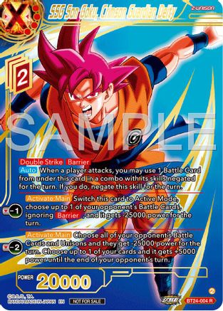 SSG Son Goku, Crimson Guardian Deity (Championship 2024 Finals Zenkai Pack) (Gold Stamped) (BT24-004) - Tournament Promotion Cards Foil
