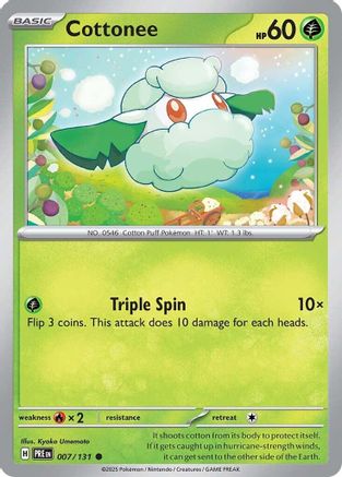 Cottonee 007/131 SV Prismatic Evolutions - Common