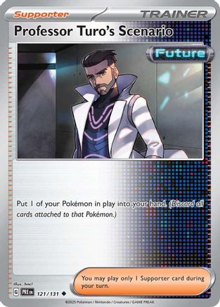 Professor Turo's Scenario 121/131 - Reverse Holofoil SV Prismatic Evolutions - Uncommon