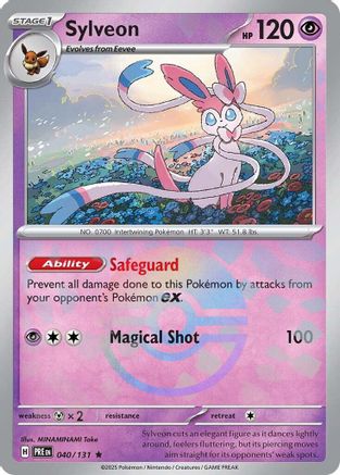 Sylveon (Poke Ball Pattern) 040/131 - Holofoil SV Prismatic Evolutions - Rare