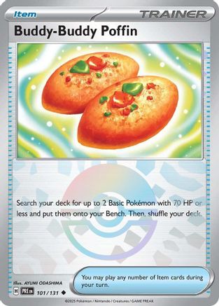 Buddy-Buddy Poffin (Poke Ball Pattern) 101/131 - Holofoil SV Prismatic Evolutions - Uncommon