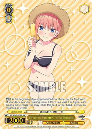 Enjoying Summer, Ichika Nakano (IGP) (5HY/WE43-E03IGP IGP) - The Quintessential Quintuplets Specials Premium Booster