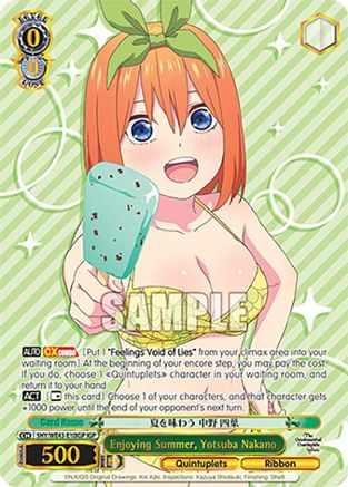 Enjoying Summer, Yotsuba Nakano (IGP) (5HY/WE43-E10IGP IGP) - The Quintessential Quintuplets Specials Premium Booster