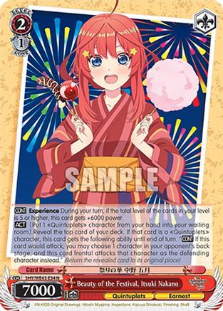 Beauty of the Festival, Itsuki Nakano (5HY/WE43-E34 N) - The Quintessential Quintuplets Specials Premium Booster
