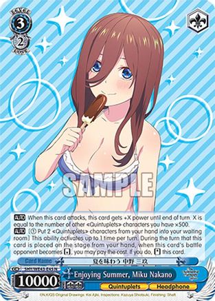 Enjoying Summer, Miku Nakano (5HY/WE43-E45 N) - The Quintessential Quintuplets Specials Premium Booster