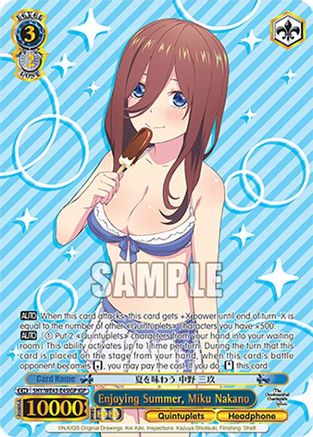 Enjoying Summer, Miku Nakano (IGP) (5HY/WE43-E45IGP IGP) - The Quintessential Quintuplets Specials Premium Booster