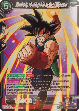 Bardock, Destiny-Changing Willpower (BT27-095) - History of Z Foil