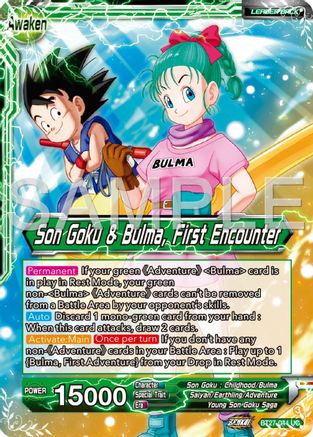 Son Goku // Son Goku & Bulma, First Encounter (BT27-044) - History of Z Foil