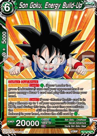 Son goku, Enegry Build-Up (BT27-049) - History of Z
