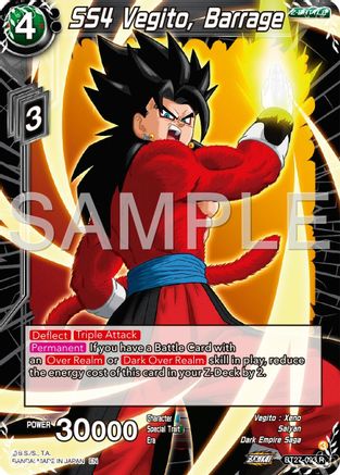 SS4 Vegito, Barrage (BT27-093) - History of Z Foil