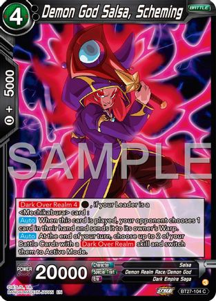 Demon God Salsa, Scheming (BT27-104) - History of Z Foil