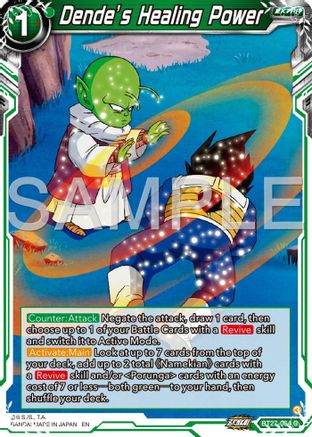 Dende's Healing Power (BT27-064) - History of Z Foil