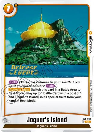 Jaguar's Island (FB05-092) - New Adventure Release Event Cards